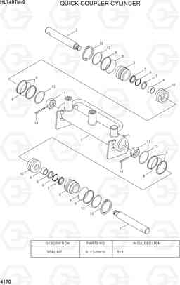 4170 QUICK COUPLER CYLINDER HL740TM-9, Hyundai