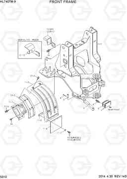 5010 FRONT FRAME HL740TM-9, Hyundai