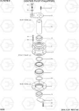 5030 CENTER PIVOT PIN(UPPER) HL740TM-9, Hyundai