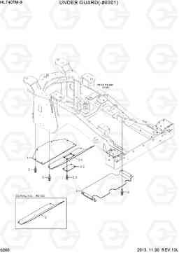5060 UNDER GUARD(-#0301) HL740TM-9, Hyundai