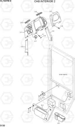 5130 CAB INTERIOR 2 HL740TM-9, Hyundai