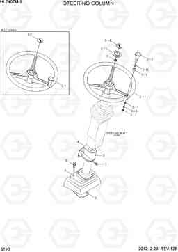 5190 STEERING COLUMN HL740TM-9, Hyundai