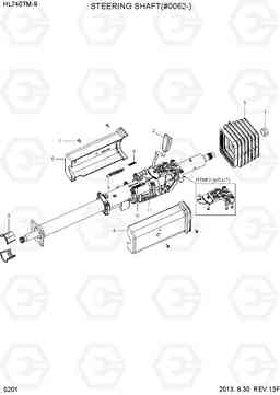 5201 STEERING SHAFT(#0062-) HL740TM-9, Hyundai