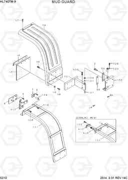 5210 MUD GUARD HL740TM-9, Hyundai