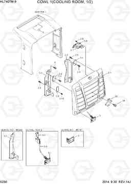 5230 COWL 1(COOLING ROOM, 1/2) HL740TM-9, Hyundai