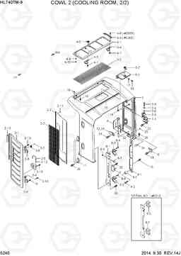 5240 COWL 2(COOLING ROOM, 2/2) HL740TM-9, Hyundai