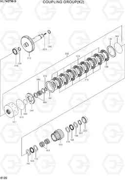 6120 COUPLING GROUP(K2) HL740TM-9, Hyundai