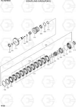 6150 COUPLING GROUP(KV) HL740TM-9, Hyundai