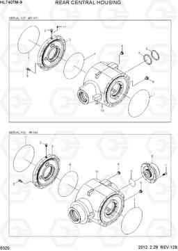 6320 REAR CENTRAL HOUSING HL740TM-9, Hyundai