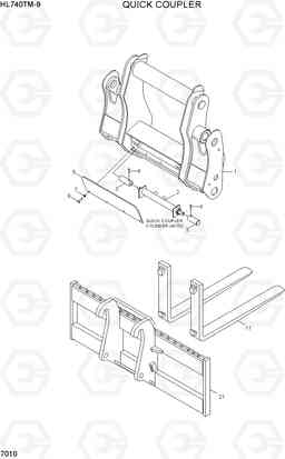 7010 QUICK COUPLER HL740TM-9, Hyundai