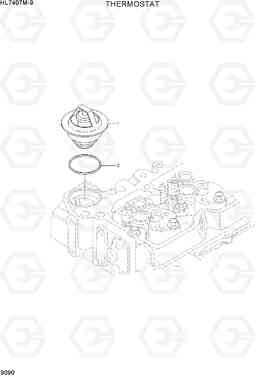 9090 THERMOSTAT HL740TM-9, Hyundai