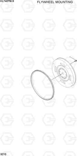 9210 FLYWHEEL MOUNTING HL740TM-9, Hyundai