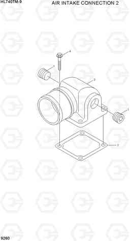 9260 AIR INTAKE CONNECTION 1 HL740TM-9, Hyundai