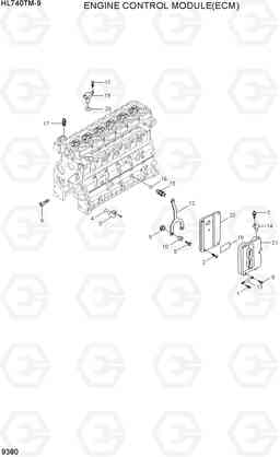 9380 ENGINE CONTROL UNIT(ECU) HL740TM-9, Hyundai