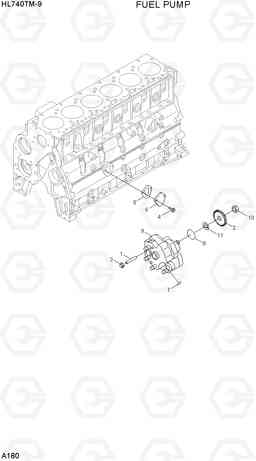 A180 FUEL PUMP HL740TM-9, Hyundai