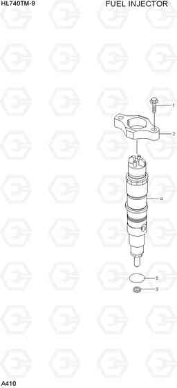 A410 FUEL INJECTOR HL740TM-9, Hyundai