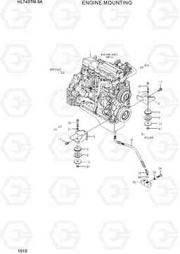 1010 ENGINE MOUNTING HL740TM-9A, Hyundai