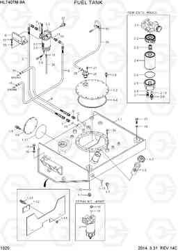 1020 FUEL TANK HL740TM-9A, Hyundai