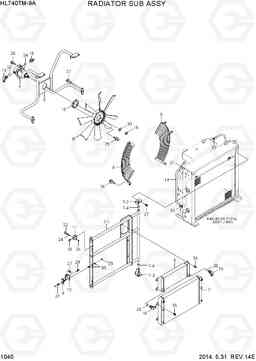 1040 RADIATOR SUB ASSY HL740TM-9A, Hyundai