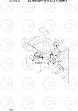 2090 EMERGENCY STEERING ELECTRIC HL740TM-9A, Hyundai