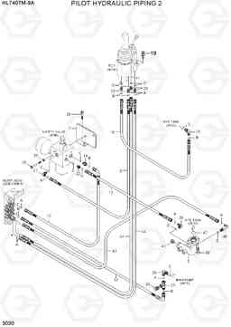 3030 PILOT HYDRAULIC PIPING 2 HL740TM-9A, Hyundai