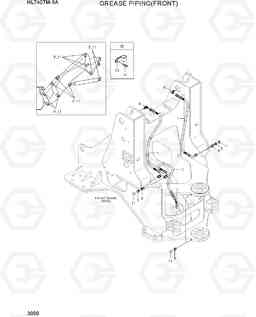 3090 GREASE PIPING(FRONT) HL740TM-9A, Hyundai