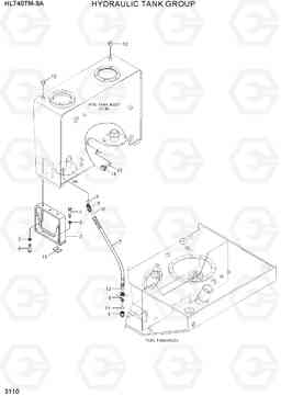 3110 HYDRAULIC TANK GROUP HL740TM-9A, Hyundai