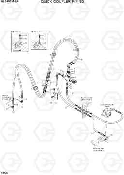 3150 QUICK COUPLER PIPING HL740TM-9A, Hyundai