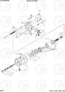 4010 MAIN PUMP HL740TM-9A, Hyundai