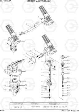 4105 BRAKE VALVE(DUAL) HL740TM-9A, Hyundai