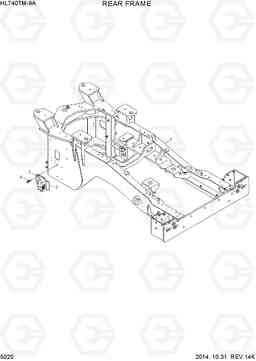 5020 REAR FRAME HL740TM-9A, Hyundai