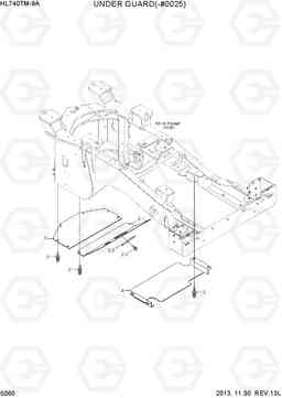5060 UNDER GUARD(-#0025) HL740TM-9A, Hyundai