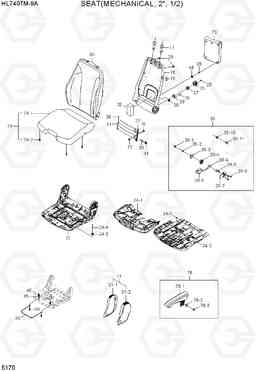 5170 SEAT(MECHANICAL, 2 HL740TM-9A, Hyundai