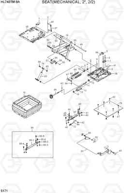 5171 SEAT(MECHANICAL, 2 HL740TM-9A, Hyundai