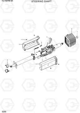 5200 STEERING SHAFT HL740TM-9A, Hyundai
