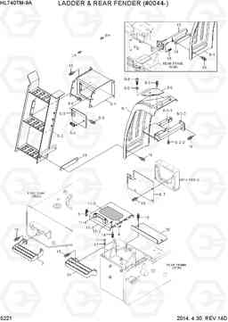 5221 LADDER & REAR FENDER(#0044-) HL740TM-9A, Hyundai