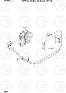 6050 TRANSMISSION COOLING PIPING HL740TM-9A, Hyundai
