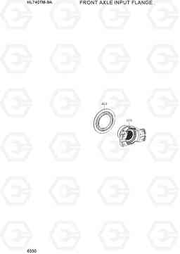6330 FRONT AXLE INPUT FLANGE HL740TM-9A, Hyundai