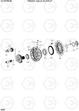 6360 FRONT AXLE OUTPUT HL740TM-9A, Hyundai