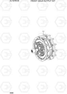 6390 FRONT AXLE OUTPUT KIT HL740TM-9A, Hyundai