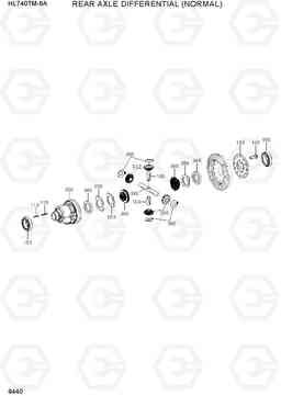 6440 REAR AXLE DIFFERENTIAL(NORMAL) HL740TM-9A, Hyundai