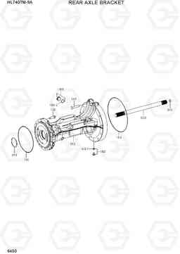 6450 REAR AXLE BRACKET HL740TM-9A, Hyundai