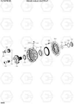 6460 REAR AXLE OUTPUT HL740TM-9A, Hyundai