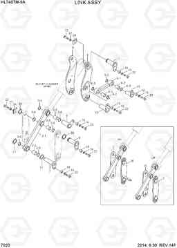 7020 LINK ASSY HL740TM-9A, Hyundai