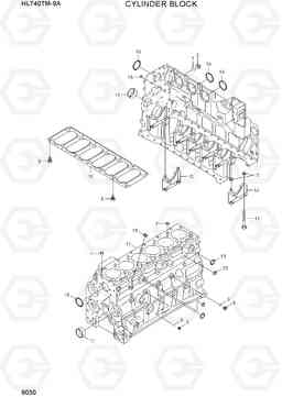 9030 CYLINDER BLOCK HL740TM-9A, Hyundai