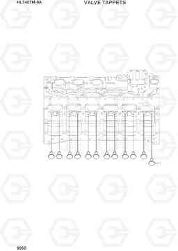 9050 VALVE TAPPETS HL740TM-9A, Hyundai