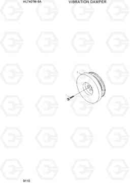 9110 VIBRATION DAMPER HL740TM-9A, Hyundai