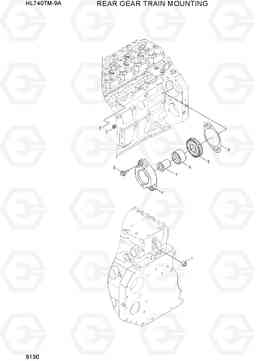 9130 REAR GEAR TRAIN MOUNTING HL740TM-9A, Hyundai