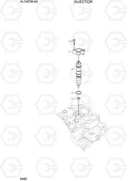 9490 INJECTOR HL740TM-9A, Hyundai