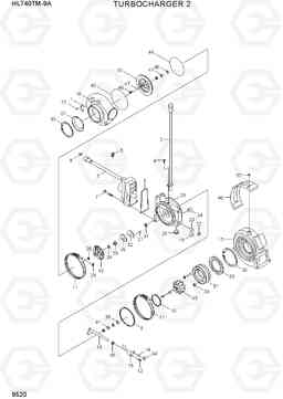 9520 TURBOCHARGER 2 HL740TM-9A, Hyundai